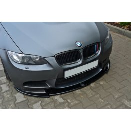 Накладка сплиттер на передний бампер вариант 2 на BMW M3 E92 / E93